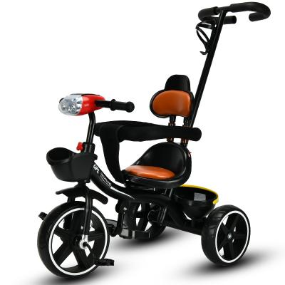 Cina High Carbon Steel Foldable Baby Tricycles 3 Wheel Toddler Tricycle Toddler Tricycle Kids Tricycle 4 in 1 Baby Tricycle for 1-6 Kid year in vendita