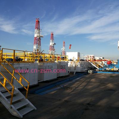 China Efficient Volume Control Industry Mud Treatment Oilfield Solid Drilling Mud Tank 300m3 for sale