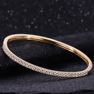 China CLASSIC High Quality 10K Yellow Gold Charm Bracelet Lab Grown Diamond Bracelet Women for sale