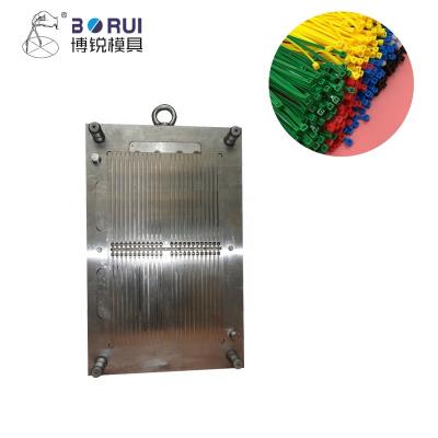 China P20/718/738/NAK80/S136 BORUI injection plastic mold cable tie mold nylon cable tie making machine for sale