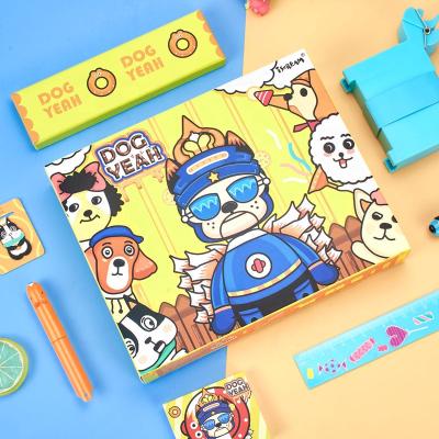 China New Design Dog Cartoon Compact Stationery Set For Students for sale