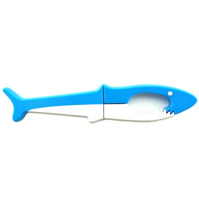 China Convenient and Safe Sunled Color Shark Shape Custom Scissors for Kids Creative Original Design for sale