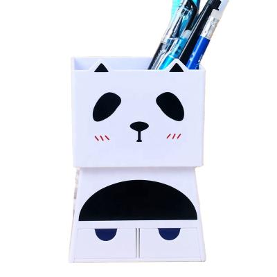 China Large Capacity OEM Plastic Animal Pen Holder With New Design For Kids School Pen Holder for sale