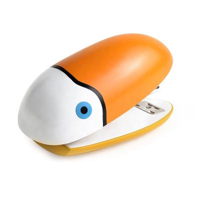 China Kids Cartoon Toucan ABS Metal Binding Plastic Staplers for School and Office for sale