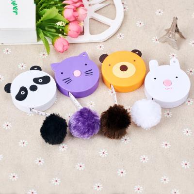 China Tape Cat Rabbit Panda Bear Plush Stationery ABS Plastic Portable Compact Portable Measuring Tape Customizable NC; Stylish fashionable from GUA for sale