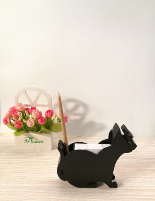 China Reminder Plastic Cat Desk Shape Note Holder With Clip for sale