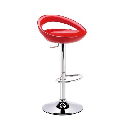 China High Modern Modern Steel Plastic Adjustable Bar Stool Chairs Wholesale In Low Price for sale