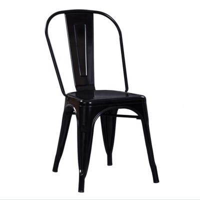 China Wholesale Cheap Price Modern Stacking Luxury Iron Frame Meal Restaurant Chair for sale