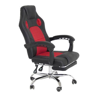 China New Adjustable Gaming Chair Extended Swivel (Height) Synthetic Red Leather Desk Racing Gamer Chair for sale