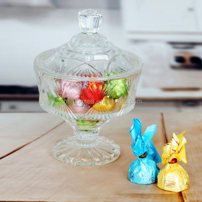 China Freshness Preservation Tableware Glass Candy Jar For Home Decoration for sale