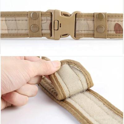 China Belt classic tactical sponge outdoor camping mountaineering outside military training camouflage belt wholesale for sale