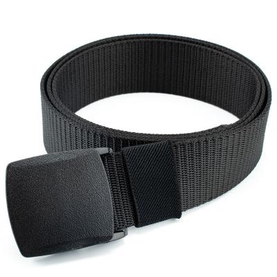 China Military Style 1.75 Inch Webbing Belt Black Color Army Belt Nylon Military Men Belt For Military Tactical Other Police Military Supplies for sale