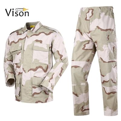 China BDU Breathable Fatigue Combat Set Military Camouflage Tactical Wholesale Custom Cotton Unisex Army Camouflage Uniform Anti Customized Customized for sale