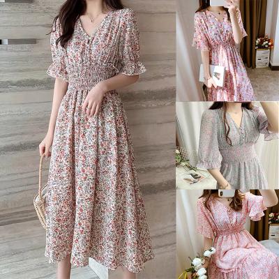 China Washable floral miscellaneous dress for sale