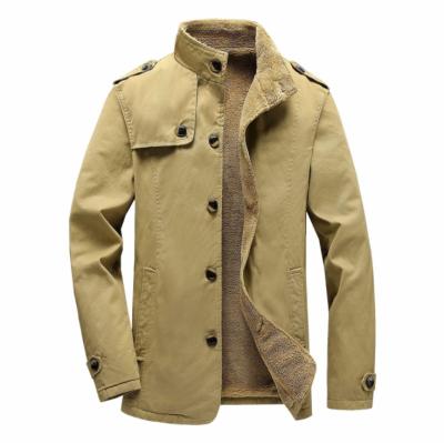 China Breathable Medium Length Down Jacket Coat Men's Single Breasted Jacket With Stand Collar Plus Size for sale