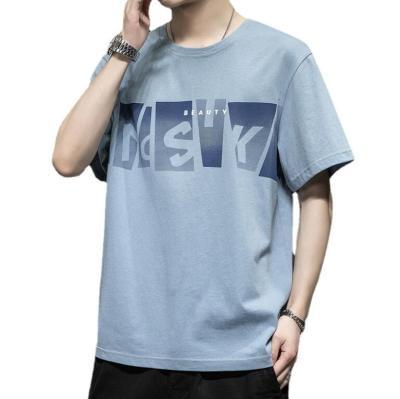 China Summer Men's Anti-Wrinkle Short Sleeve T-shirt Men's Teenage Cotton T-shirt Loss New Design Customize for sale