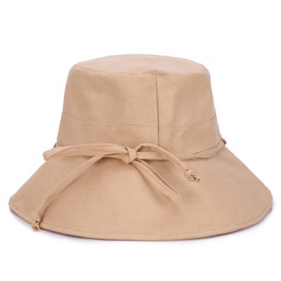 China Regular Korean Version All-match Pure Cotton Fisherman Hat Ladies Summer Sunshade Sunshade Hat With Sweat Absorbency And Air Permeability for sale