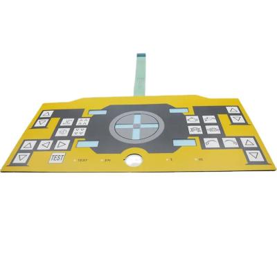 China Waterproof Custom CNC Membrane Keypad Push Button Membrane Switch with 3M Adhesive for Industrial Controller for sale