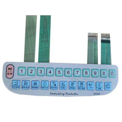 China Long Lifespan Custom Polycarbonate Graphic Overlay Sticker Membrane Keypads for sale