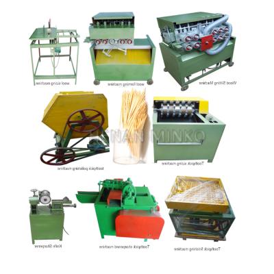 China Production Bamboo Machinery Tooth Pick Full Set Cutting Machine Bamboo Stick Cutting Machine Making Toothpicks for sale