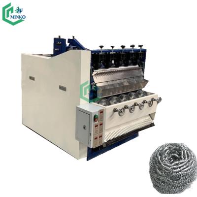 China Galvanized Kitchen Mesh Scourer Machine Stainless Steel Cleaning Scrubber Making Machine Cleaning Galvanized Kitchen Mesh Ball Scourer Making Machine for sale