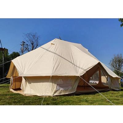 China Camping Tent Emperor Bell Canvas Yurt Luxury Outdoor Waterproof Four Season Family Safari 3m 4m 5m 6m 7m Large Waterpoof 3000+ Glamping for sale