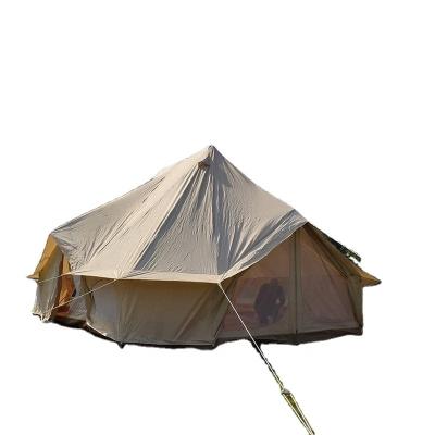 China Rust Resistant Yurt Emperor Bell Tent Factory Price Extra Large Canvas Waterproof 6m 7m 8m Emperor Bell Tent For Camping for sale