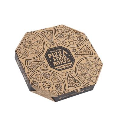 China Recycled Materials Food Packaging Box Universal Pizza Packaging Takeout Box Custom Logo Multi Size Baking Corrugated Custom Shape for sale