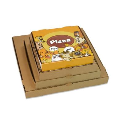 China Recyclable Multi Size Food Packaging Box Corrugated Universal Baking Pizza Packaging Custom Takeout Box Logo Custom Shape for sale