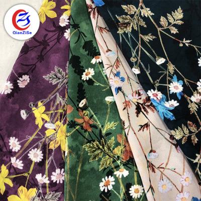 China Antistatic Designer Fabric Supplier Wholesale Printed French Silk Chiffon Materials Polyester Fabric for sale