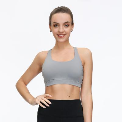 China QUICK DRY Lulu in the same workout streetwear gymwear tracksuit custom logo for quick order yoga sports bra for sale