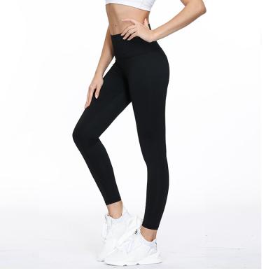 China Lulu viable with naked double-sided pocket border high hip waist sports running training nine dots yoga pants women for sale