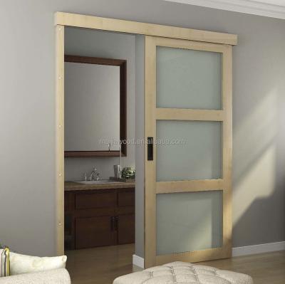 China Modern European Matching Wooden Sliding Hotel Barn Doors for sale