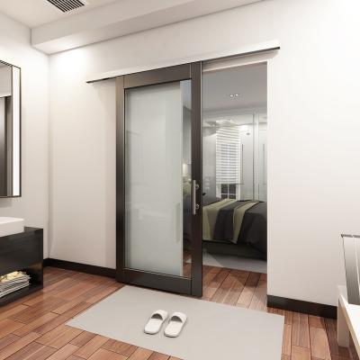 China Modern Marriott Hotel Style Sliding Barn Doors With Aluminum Sliding Door Hardware for sale