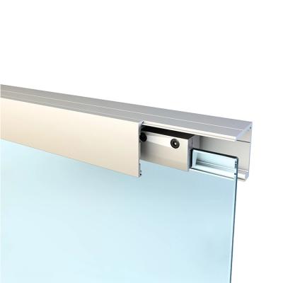 China Modern Barn Style Glass Sliding Door Hardware System Aluminum Sliding Hardware for sale