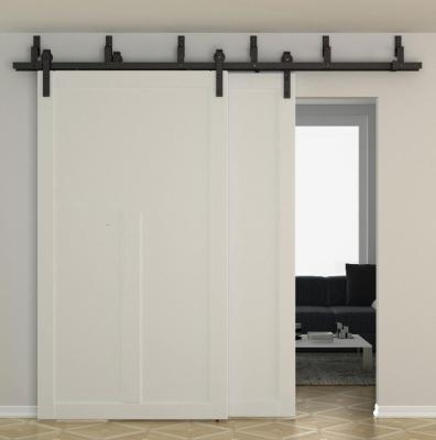 China Sliding Bypass Barn Door Fittings Classic Standard Flat Track Interior Sliding for sale