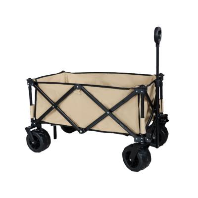 China Garden Tools Folding Trolley Cart Heavy Duty Folding Utility Cart All Terrain Patio Garden Beach Cart Outdoor Trolley for sale