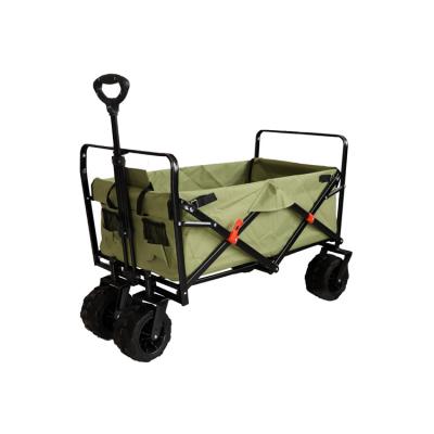 China Transoprt Folding Portable Camping Beach Fishing Cart Tote Storage Transport Wheeler Luxury Cart for sale