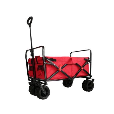 China Folding Transoprt Cart 300 Pound Wide Capacity Portable Buggy Garden Camping Outdoor Beach Buggies All Terrain Wheels for sale