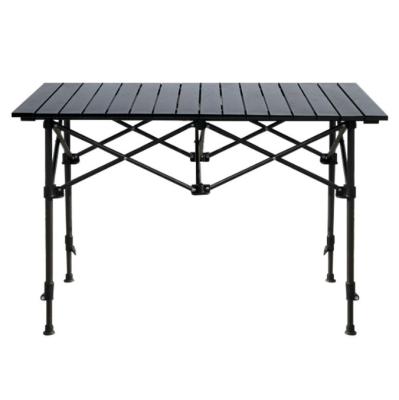 China Modern outdoor lifting camping portable aluminum alloy folding table picnic table adjustable height free standing for sale