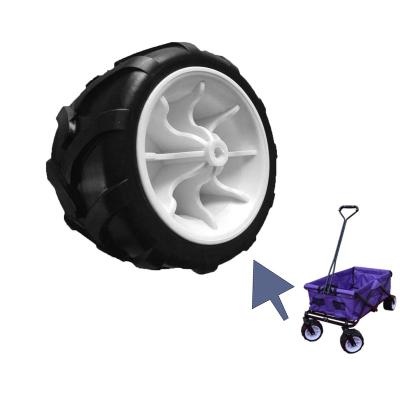 China Pneumatic Outdoor Tool Accessory Beach Cart 7x4 Inch PU Foam Wheels for sale