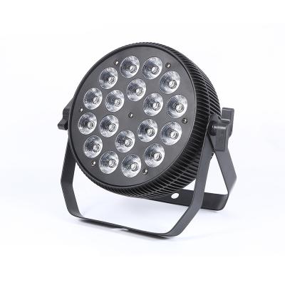 China Flat Stage 18x10w RGBA 4in1 LED Par Light for sale