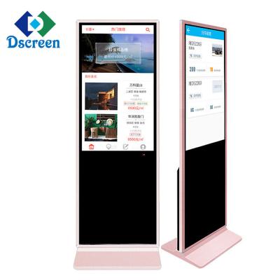 China 43 Inch Indoor Kiosk LCD Display Touch Screen Kiosk Free Standing Digital Signage Screens for sale