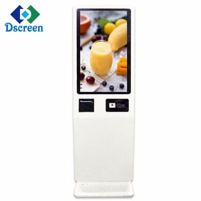 China 32 inch self service ordering kiosk with android touch screen with QR barcod scanner and printer 32inch for sale