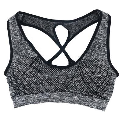 China 2021 New Design Breathable Nylon Spandex Ladies Sportswear Fitness Bra for sale