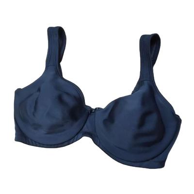 China Three Hook-and-Eye Breathable Micro Spandex Strap Plain Wire Nylon Bra Fixed Top For Women Sexy Lingerie for sale