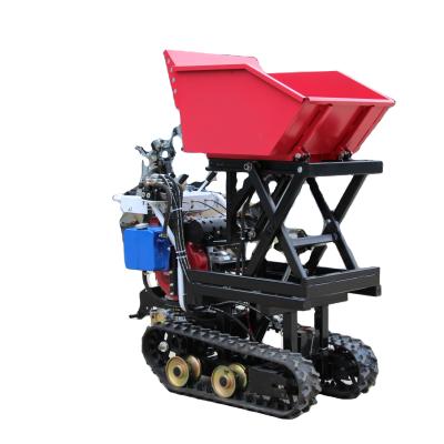 China Mini Scissor Lift Dumper 400kg Crawler Dumper For Sale < 4L for sale