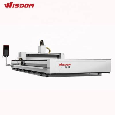 China 1500W WT4015D Water Cooled Fiber Laser Cutting Machine For CS/SS/Brass/Aluminum Sheet Metal for sale