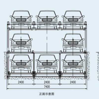 China PSH Parking Lot Lifting And Transverse Parking Equipment Auto Parking Multi Floors System for sale