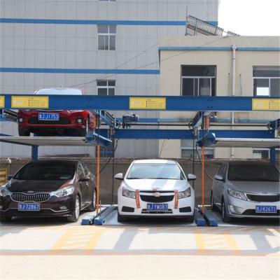 China Car Hydraulic Auto Duplex Parking Solution Smart Vertical Puzzle Parking System 5000mm*1850mm*1550/2050mm for sale